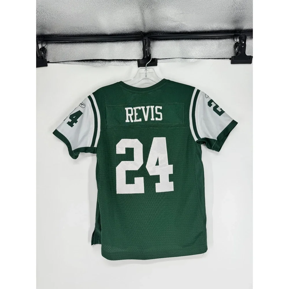 Reebok NFL New York Jets Darrelle Revis Jersey Youth Boys Medium Stitched Sewn